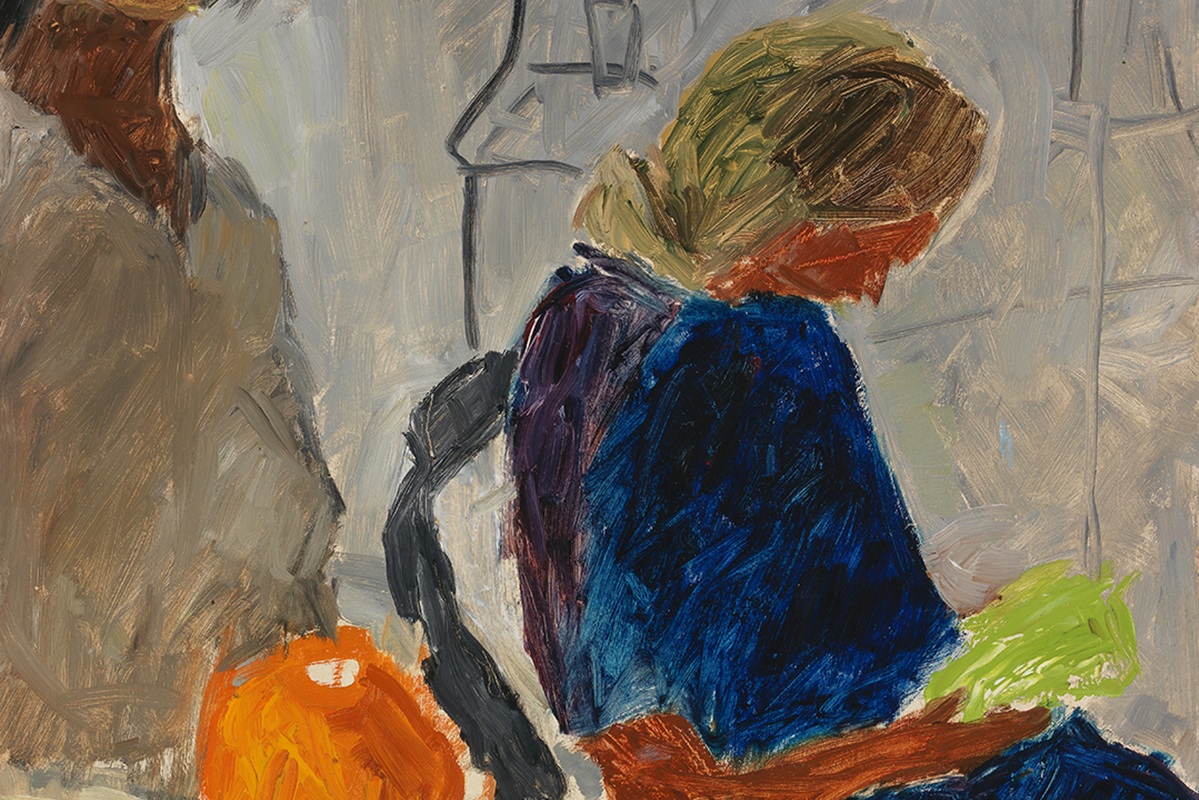 Detail from Elga Sesemann’s work Self-Portrait with Yellow Pot, 1943. Photo: HAM/Hanna Kukorelli Detail from Elga Sesemann’s work Self-Portrait with Yellow Pot, 1943. Photo: HAM/Hanna Kukorelli