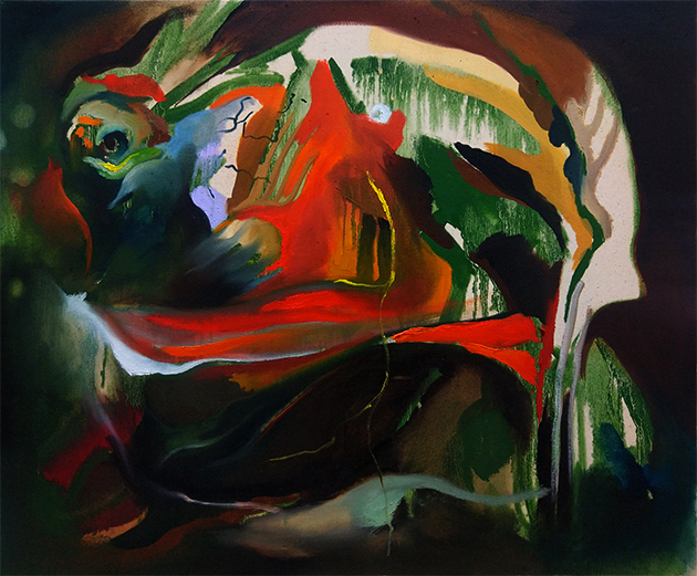 Minna Salomaa, Feeniks, 2025, 55 x 65 cm, öljy kankaalle Minna Salomaa, Feeniks, 2025, 55 x 65 cm, öljy kankaalle