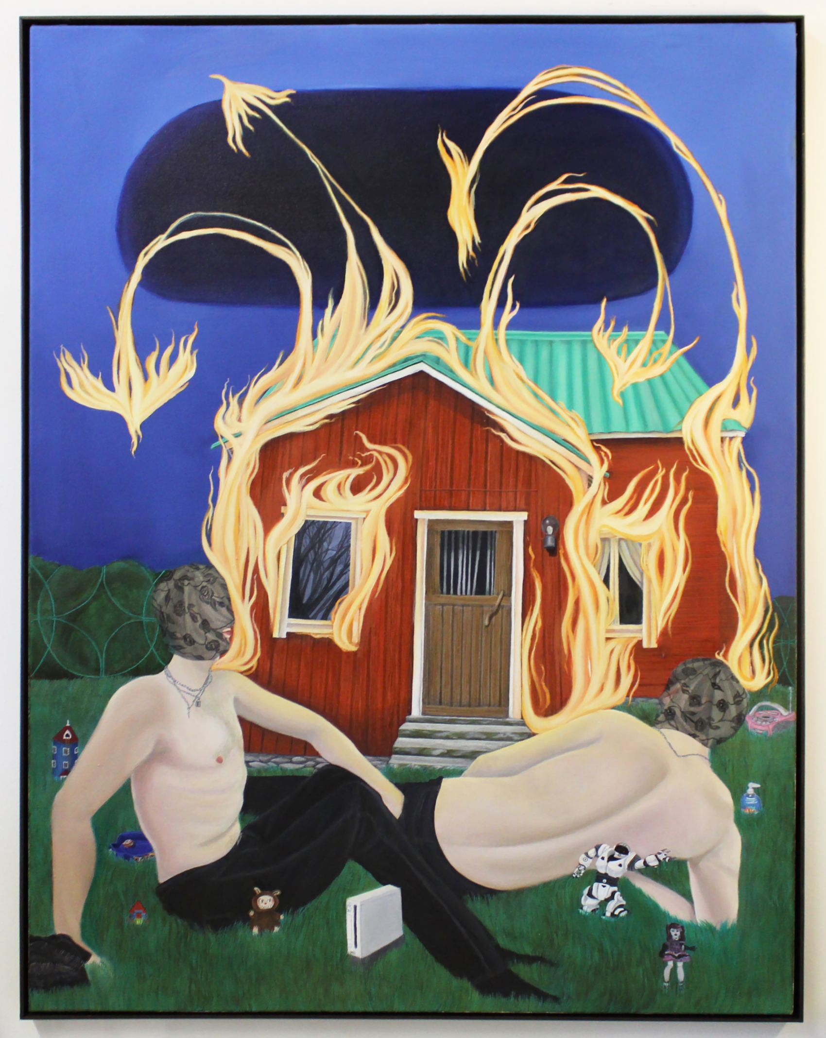 Tuomas Aitamurto, Kansankoti (The people’s home)  2025–26  118 x 92 cm, Öljy kankaalle