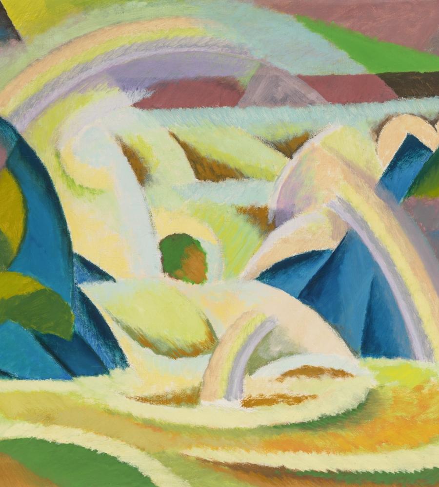 Unto Pusa, Koskiharjoitelma | Forsstudie | Study for a Rapids Scene, 1956. Kuva: ©HAM/Sonja Hyytiäinen