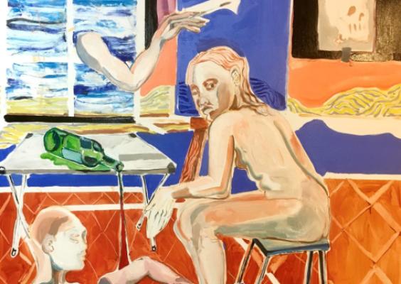"Tekoja ja kärsimyksiä", 2020, osa teoksesta, Siiri Haarla, öljy kankaalle, 150 x 120cm. "Tekoja ja kärsimyksiä", 2020, osa teoksesta, Siiri Haarla, öljy kankaalle, 150 x 120cm.