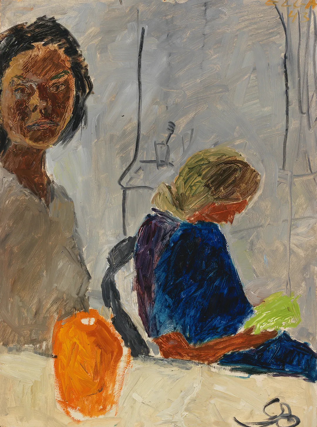 Elga Sesemann: Omakuva keltaisen ruukun kanssa, 1943. Kuva: HAM/Hanna Kukorelli Elga Sesemann: Omakuva keltaisen ruukun kanssa, 1943. Kuva: HAM/Hanna Kukorelli