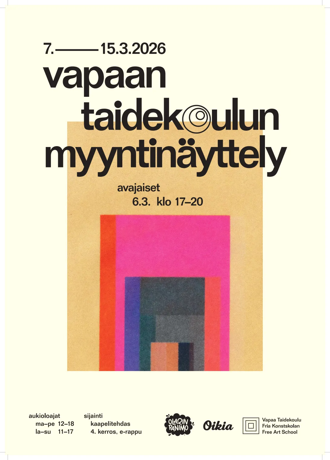 Taidemaalariopiskelijoiden myyntinäyttely